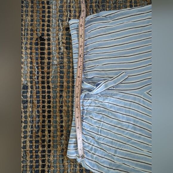 Forever 21 Women's S Pajama Pants Blue Black White Stripes Comfy Cozy Loungewear - Picture 5 of 8
